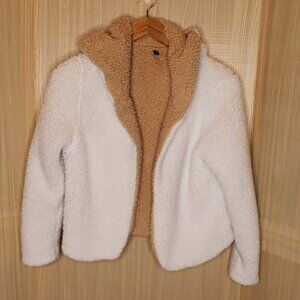 Zaful Womens Teddy Bear Open Front Jacket Large